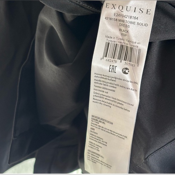 Exquise Anthropologie Black Button-Up Mini Tobie Shirt Dress XS - Picture 7 of 9